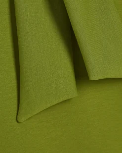 Green Premium Tie Front Mini Dress