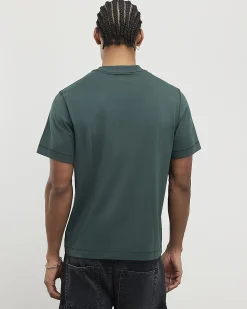 Green Regular Fit Cotton Midweight T-Shirt