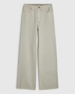 Green Relaxed Straight Jeans