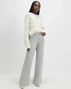 Green Relaxed Straight Jeans