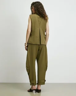 Green RI Studio Cuffed Tailored Trousers