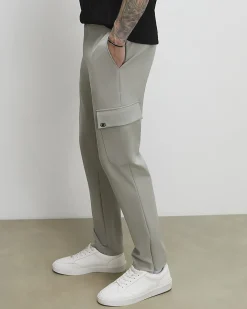 Green Skinny Fit Cargo Trousers