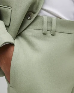 Green Skinny Fit Tailored Suit Trousers
