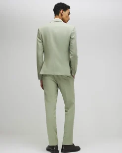 Green Skinny Fit Tailored Suit Trousers
