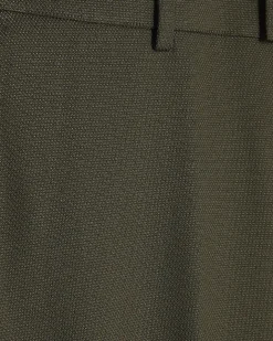 Green Skinny Fit Textured Suit Trousers