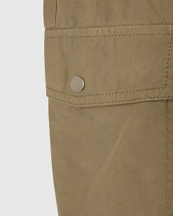 Green Straight Leg Cargo Trousers