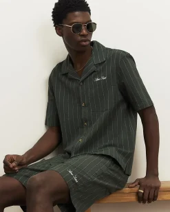 Green Stripe Shorts