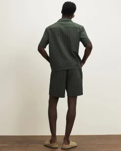 Green Stripe Shorts
