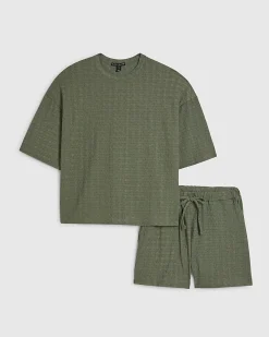 Green T-Shirt and Shorts Set