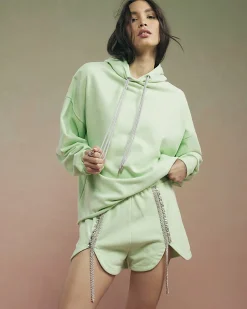 Green Year Zero Embellished Shorts