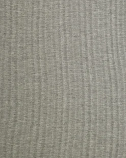 Grey Cap Sleeve Rib Midi T-Shirt Dress