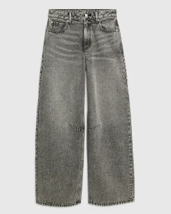 Grey Classic Barrel Jeans
