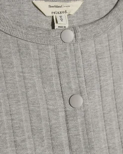 Grey Cotton Sleeveless Popper Mini Dress