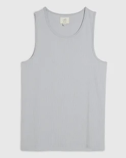 Grey Essential Muscle Fit Rib Stretch Vest