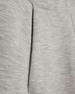 Grey Interlock Barrel Leg Trousers