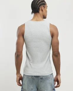 Grey Marl Rib Vest Multipack
