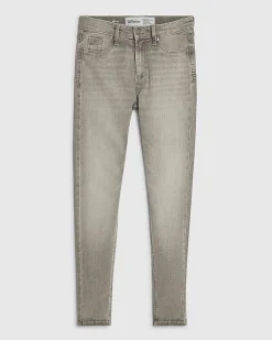 Grey Mid Rise Sculpt Skinny Jeans