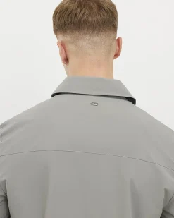 Grey Muscle Fit Shacket