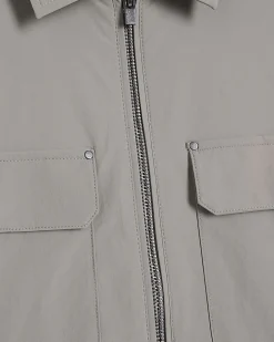 Grey Muscle Fit Shacket
