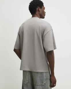 Grey Oversized Fit Cotton Heavyweight T-Shirt