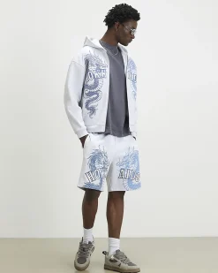 Grey Oversized Fit Hokkaido Washed Shorts