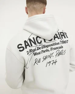 Grey Oversized Fit Sanctuaire Hoodie