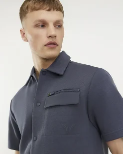 Grey Premium Regular Fit Short Sleeve Shirt