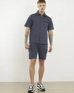 Grey Premium Regular Fit Short Sleeve Shirt