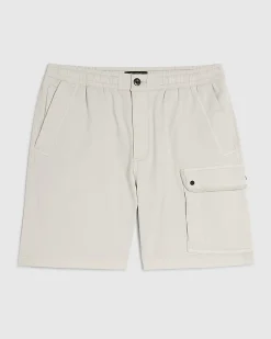 Grey Regular Fit Cargo Shorts