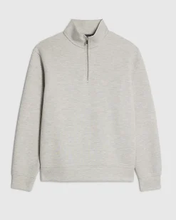 Grey Regular Fit Funnel Sweatshirt