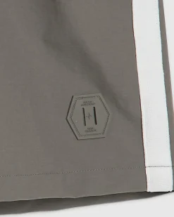 Grey Regular Fit Taped Shorts
