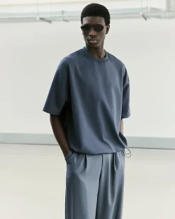 Grey RI Studio Oversized Cotton Blend T-Shirt