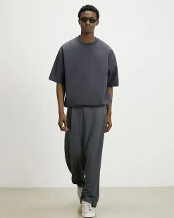 Grey RI Studio Oversized Cotton Blend T-Shirt