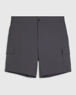 Grey Skinny Fit Cargo Shorts