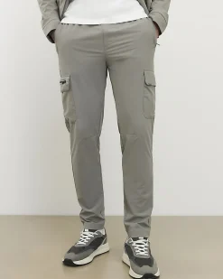 Grey Skinny Fit Stretch Cargo Trousers