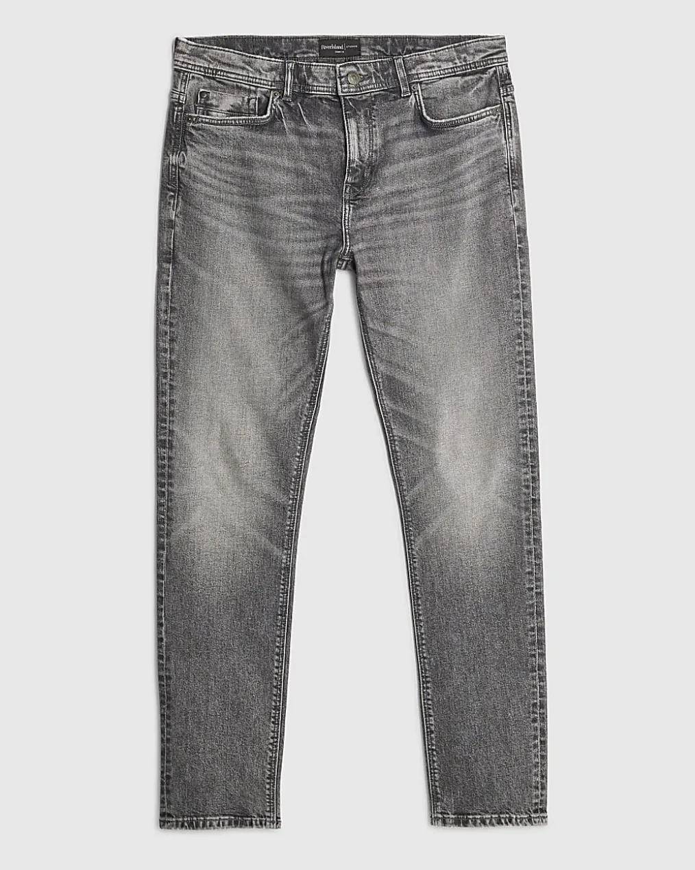 Grey Skinny Fit Stretch Jeans
