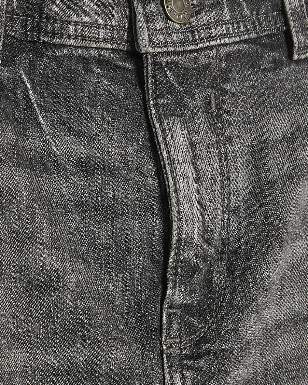 Grey Skinny Fit Stretch Jeans