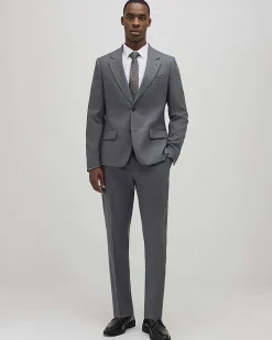 Grey Skinny Fit Suit Trousers