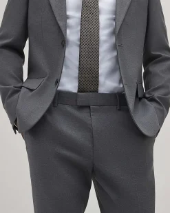 Grey Skinny Fit Suit Trousers