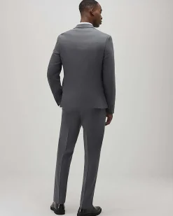 Grey Skinny Fit Suit Trousers