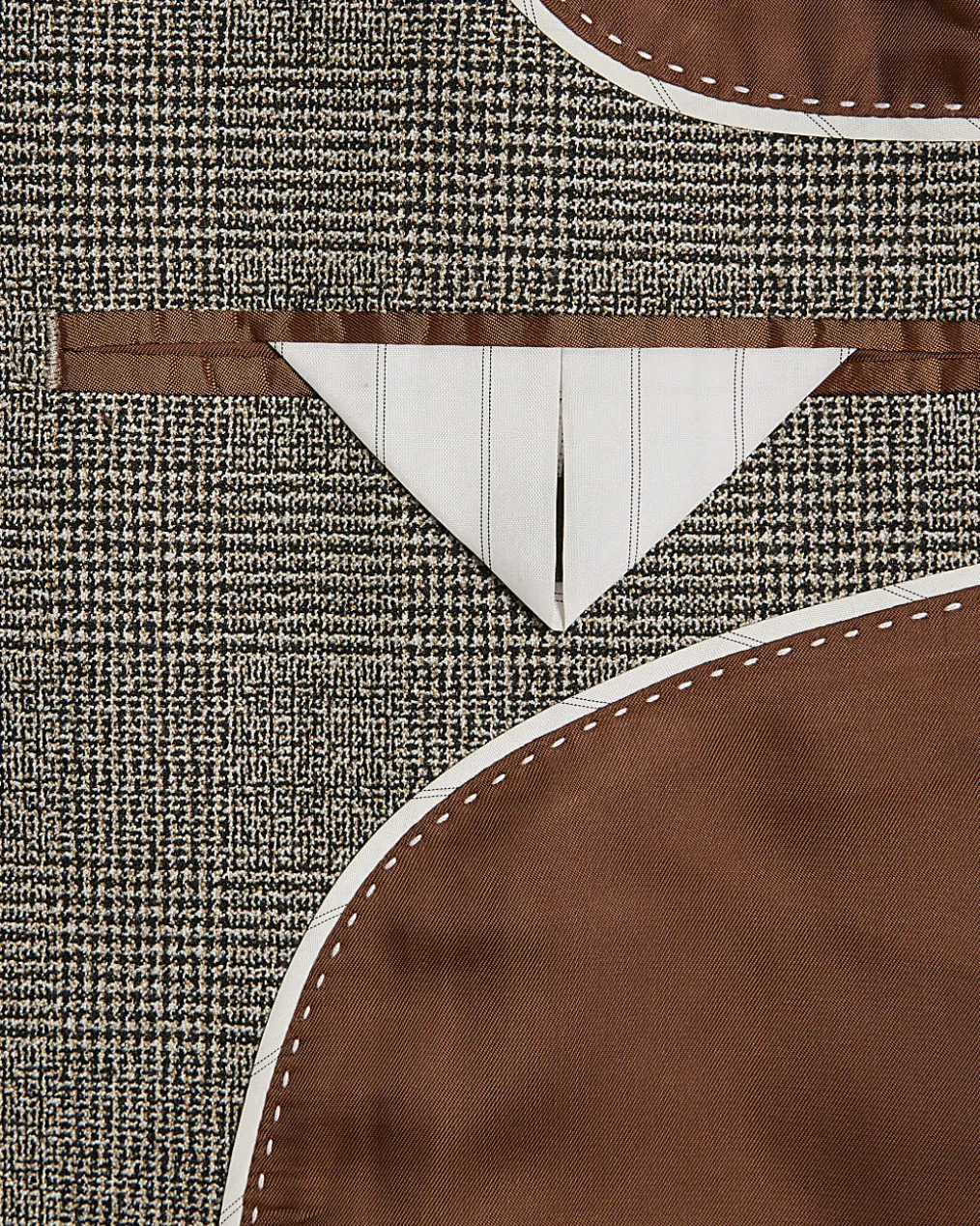 Grey Slim Fit Check Suit Jacket