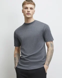 Grey Slim Fit Cotton Lightweight T-Shirt