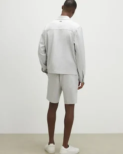 Grey Slim Fit Pull On Shorts