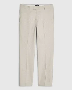 Grey Slim Fit Puppytooth Suit Trousers