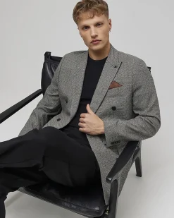 Grey Slim Fit Stretch Suit Jacket