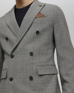 Grey Slim Fit Stretch Suit Jacket