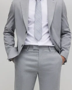 Grey Slim Fit Suit Trousers
