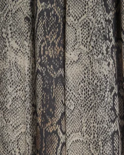 Grey Snake Chiffon Balloon Trousers