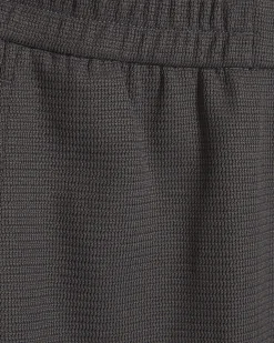 Grey Textured Slim Fit Trousers