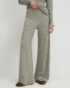 Grey Wide Leg Trousers